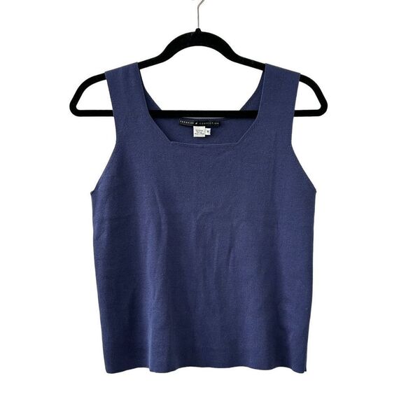 Peruvian Connection Knit Sleeveless Top Cami Blue Women's Medium - Picture 1 of 3